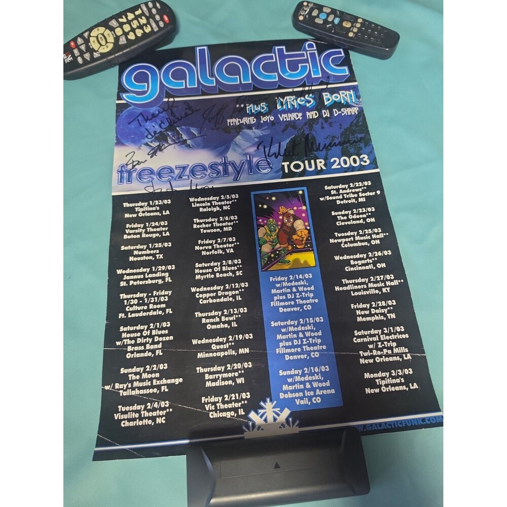 Galactic Freezestyle Poster 2003 Signed